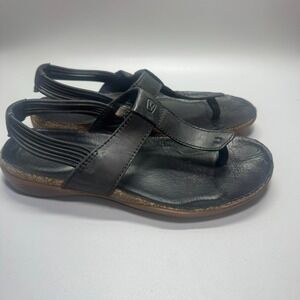 Keen Dauntless Posted T-strap Sandal Women's Size 7 Black Leather